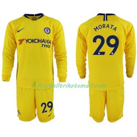 Fußballtrikots Chelsea Morata 29 Kinder 2018-2019 Langarm Auswärts-trikot kaufen